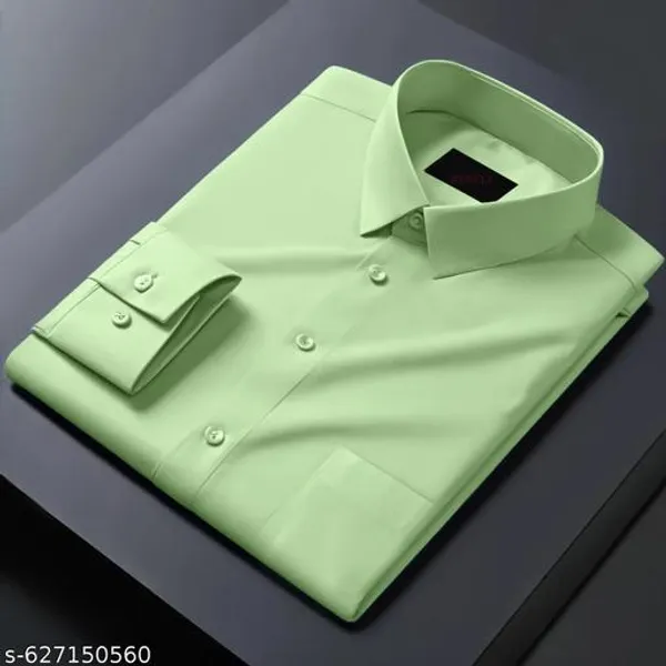 Lets_Shine_Cotton_Solid_Shirt_For_Man_Mint_Green