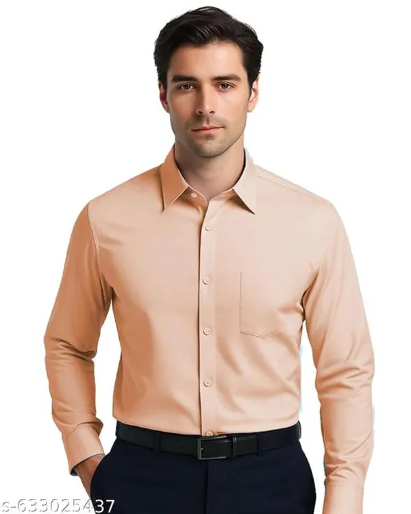 Lets_Shine_Cotton_Solid_Shirt_For_Man_Peach