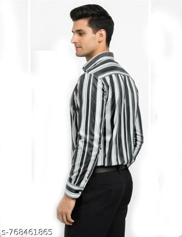 Black_Cotton_Vertical_Striped_Regular_Fit_Full_Sleeve_Shirt_For_Men