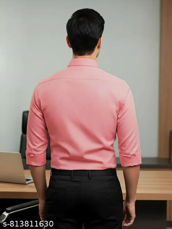 Men_Solid_Casual_Shirt_Full_Sleeve_Regular_Fit_Shirt_For_Men_Coral