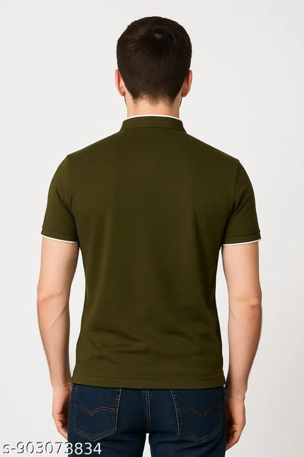Men_Solid_Mandarin_Collar_T_Shirt_Pack_Of_3_Half_Sleeve_Stylish_Casual_Slim_Fit_T_Shirts_For_Men_Colour_Olive_Mroon_Red