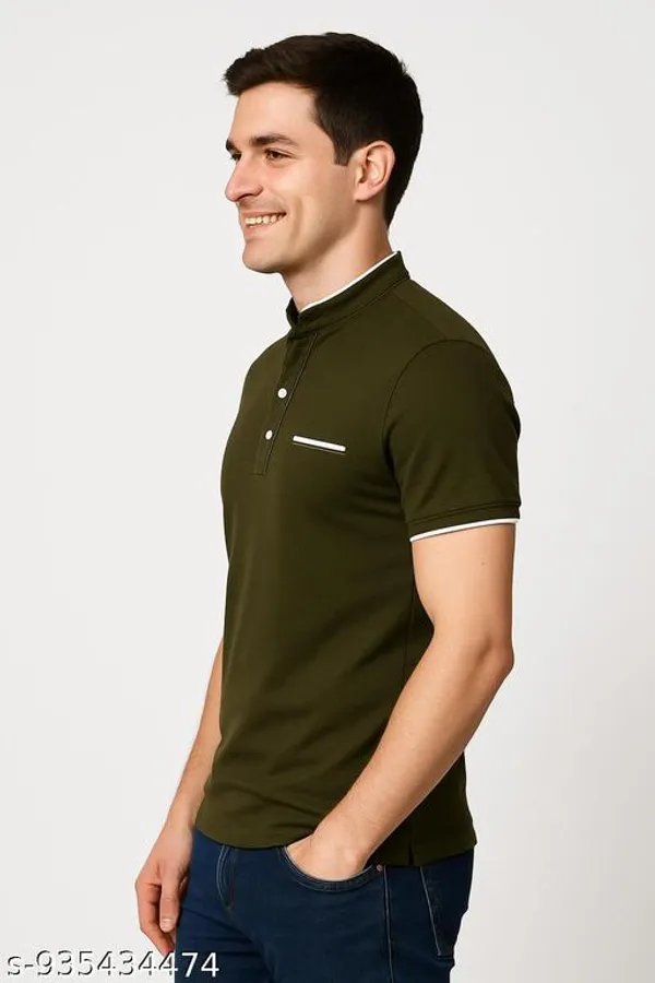 Royal_Blue_And_Olive_Cotton_Casual_T-Shirt_For_Men_Pack_Of_2