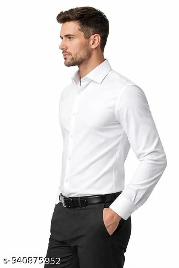 White_Cotton_Regular_Fit_Full_Sleeve_Formal_Shirt_For_Men
