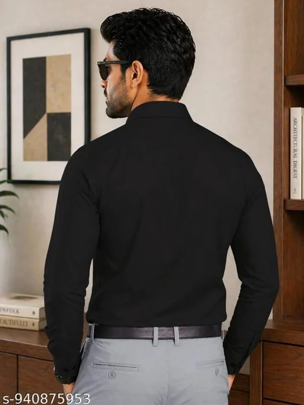 Lets_Shine_Men_Solid_Black_Formal_Shirt_Full_Sleeve_Stylish_Casual_Office_Wear_Shirt_For_Men