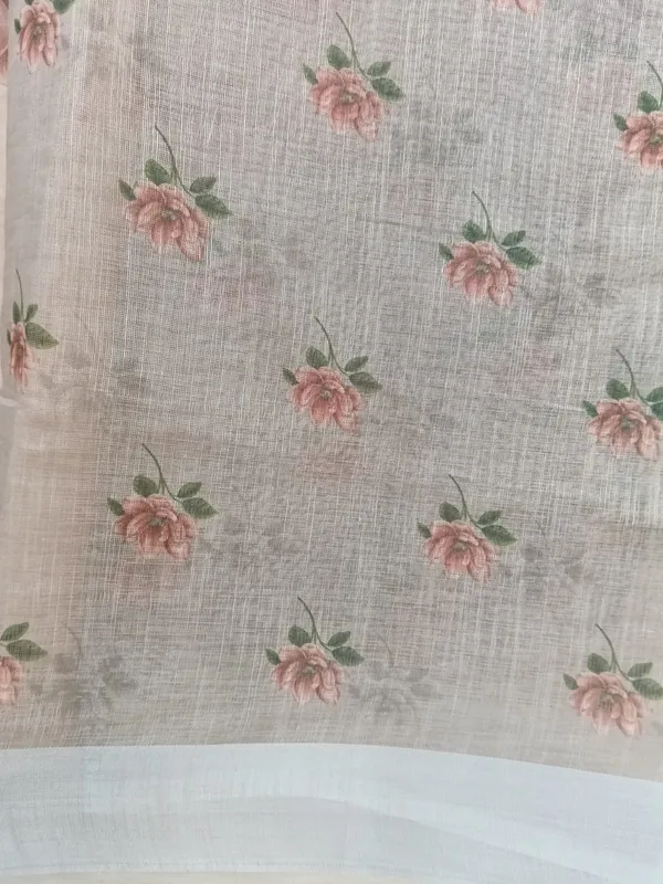 Pearl_Grey_Cotton_Floral_Saree_For_Women