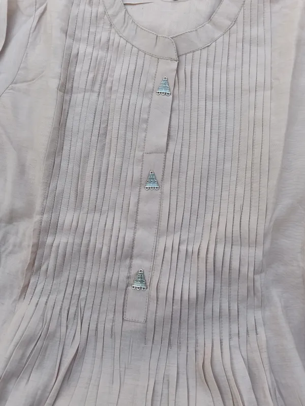 Off_White_Cotton_Kurti_Pant_Set_For_Women