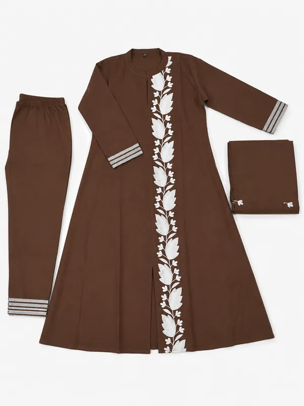 Brown_Cotton_Co_Ord_Set_For_Women