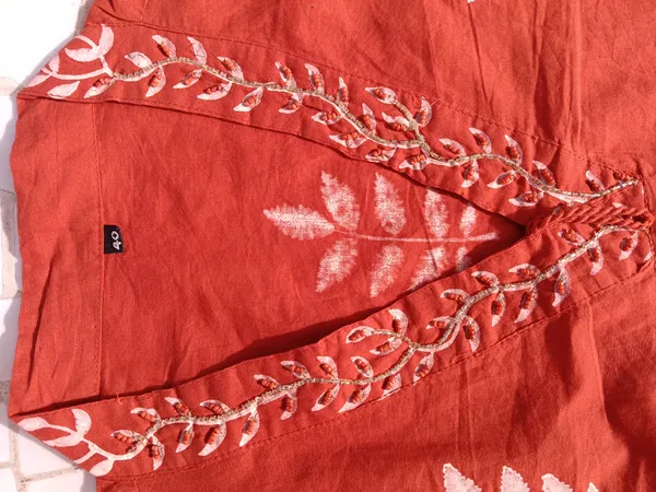 Orange_Cotton_Kurti_Set_For_Women