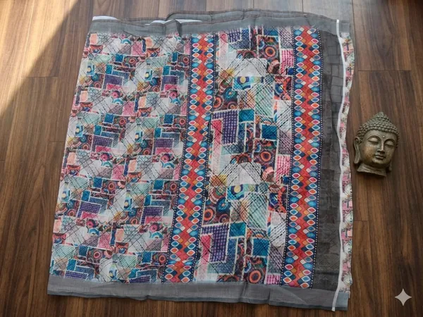Multicolor_Cotton_Geometric_Print_Saree_For_Women