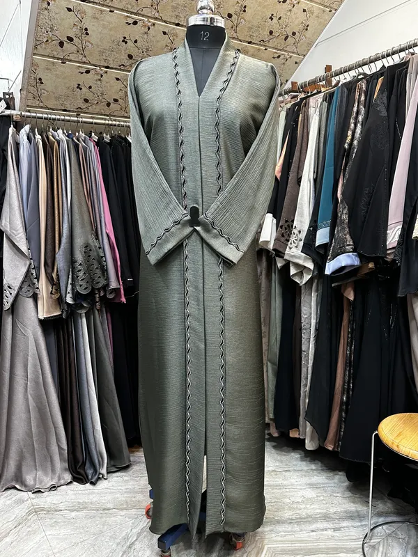 Olive_Green_Tik_Tok_Premium_Abaya_Daily_Wear_For_Women