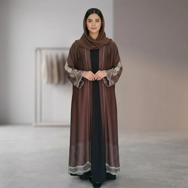 Brown_Imported_Tik_Tok_Premium_Abaya_Daily_Wear_For_Women
