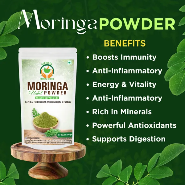 Moringa_Leaf_Powder_&_B12_Herbal_Green_Food_Powder_Combo_Pack_-_100G_Each_(Pack_Of_2)