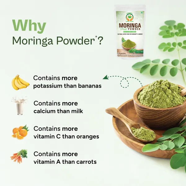 Moringa_Leaf_Powder_&_B12_Herbal_Green_Food_Powder_Combo_Pack_-_100G_Each_(Pack_Of_2)