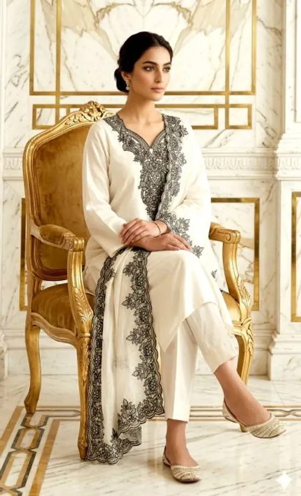 White_Chanderi_Embroidered_Kurti_For_Women