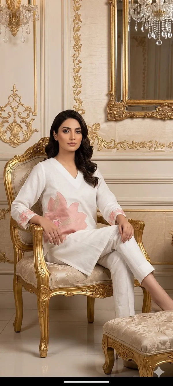 Off_White_Lilin_Casual_Kurti_For_Women
