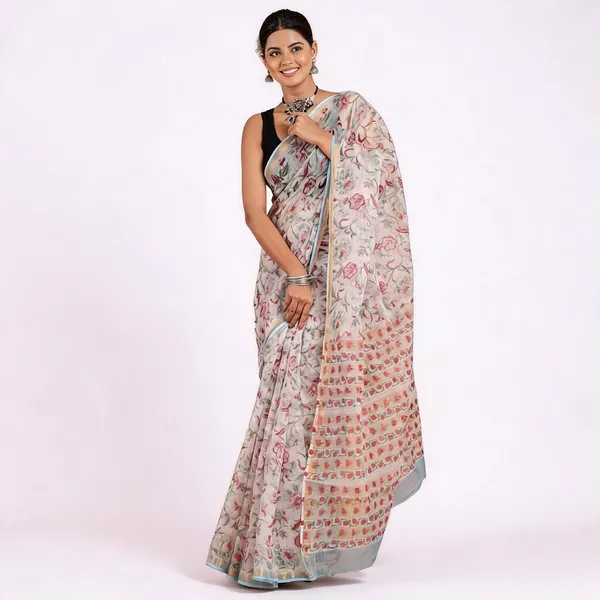 Multicolor_Soft_Cotton_Saree_For_Women