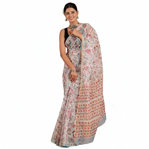 Multicolor_Soft_Cotton_Saree_For_Women
