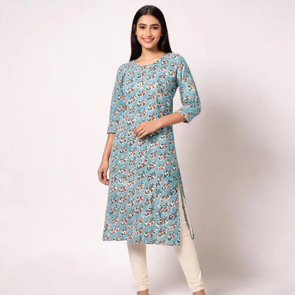 Unstiched_Multicolor_Soft_Cotton_Unstiched_Kurti_For_Women