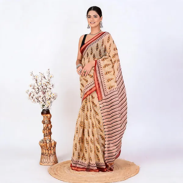 Multicolor_Soft_Cotton_Saree_For_Women