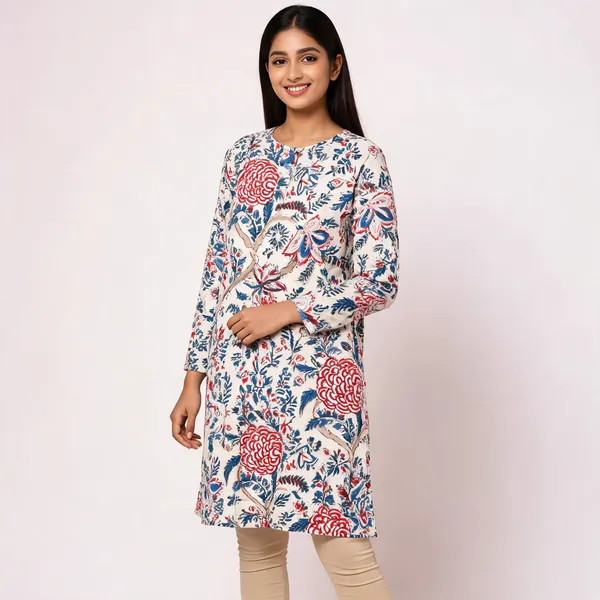 Unstiched_Multicolor_Soft_Cotton_Unstiched_Kurti_For_Women