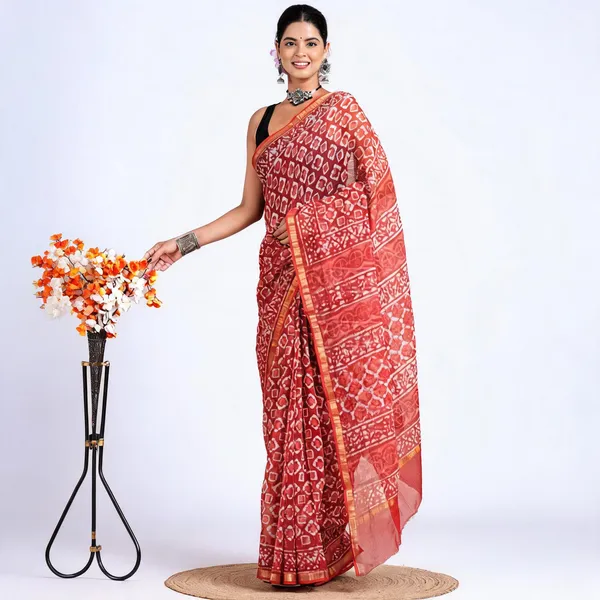 Multicolor_Soft_Cotton_Saree_For_Women