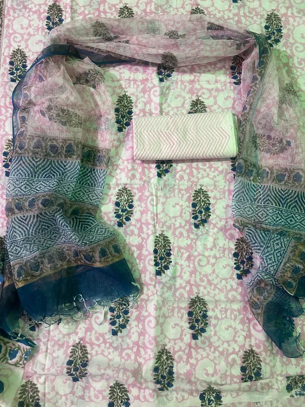 Unstiched_Multicolor_Soft_Cotton_Unstiched_Kurti_Set_With_Duppatta_For_Women