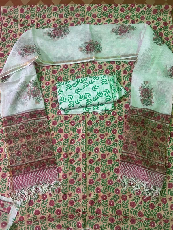 Unstiched_Multicolor_Soft_Cotton_Unstiched_Kurti_Set_With_Duppatta_For_Women