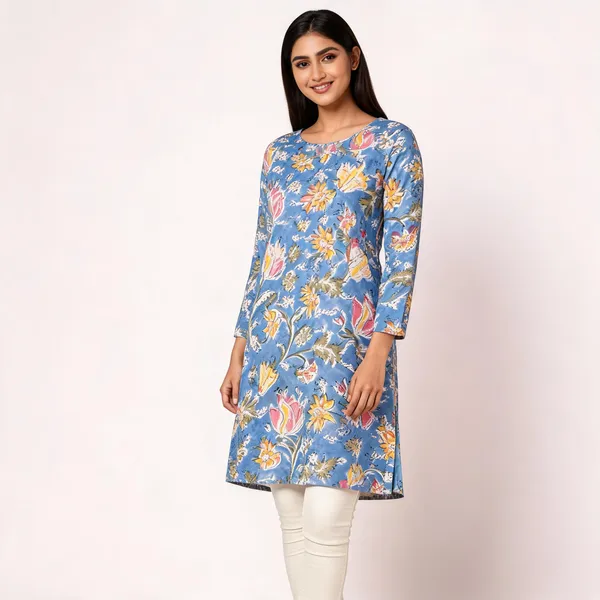 Unstiched_Multicolor_Soft_Cotton_Unstiched_Kurti_For_Women