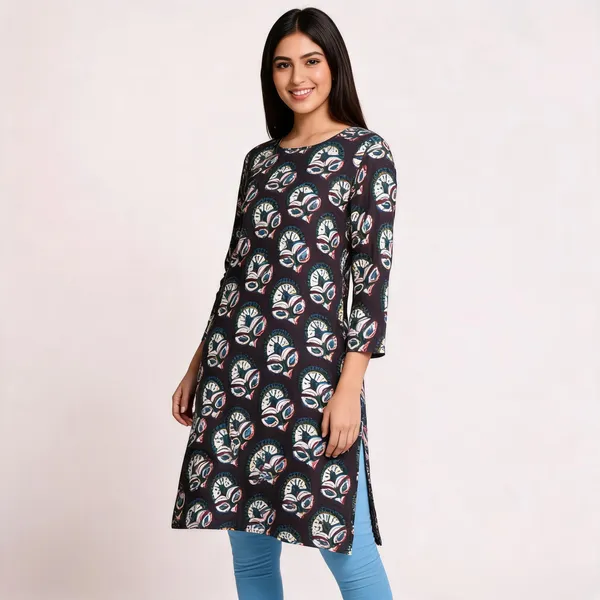 Unstiched_Multicolor_Soft_Cotton_Unstiched_Kurti_For_Women