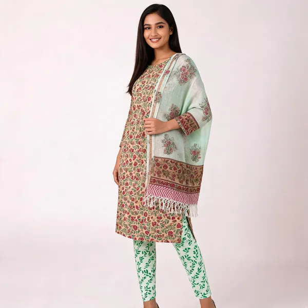 Unstiched_Multicolor_Soft_Cotton_Unstiched_Kurti_Set_With_Duppatta_For_Women