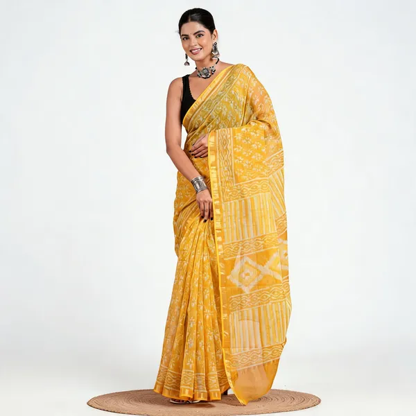 Multicolor_Soft_Cotton_Saree_For_Women