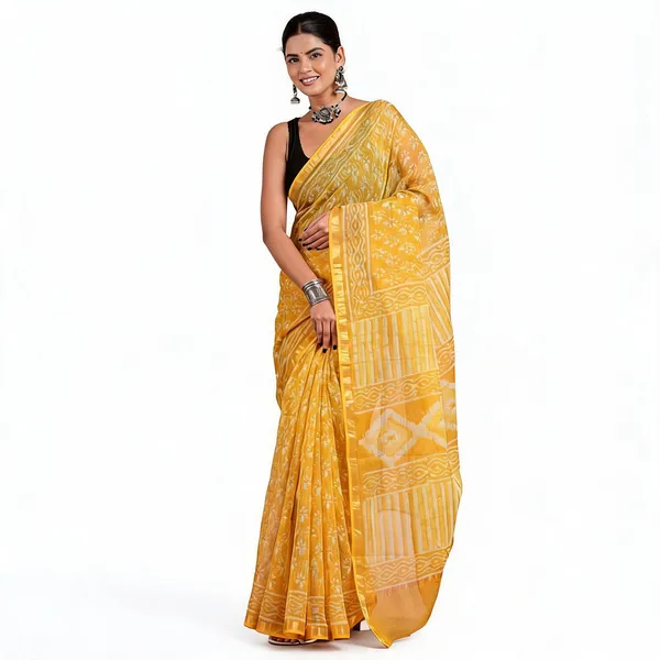 Multicolor_Soft_Cotton_Saree_For_Women