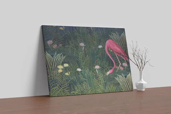 Midnight_Oasis_Tropical_Flamingo_&_Lotus_Wall_Decor_Art