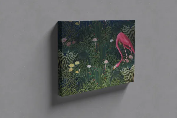 Midnight_Oasis_Tropical_Flamingo_&_Lotus_Wall_Decor_Art