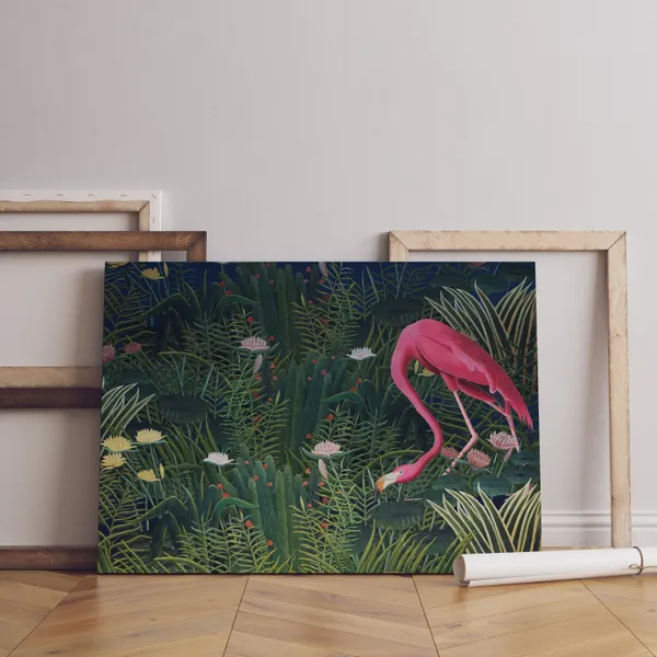 Midnight_Oasis_Tropical_Flamingo_&_Lotus_Wall_Decor_Art