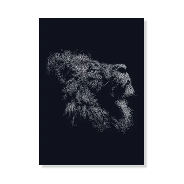 Minimalist_Roaring_Lion_Continuous_Line_Drawing_Art