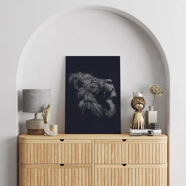 Minimalist_Roaring_Lion_Continuous_Line_Drawing_Art