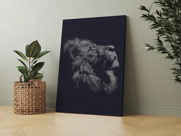 Minimalist_Roaring_Lion_Continuous_Line_Drawing_Art