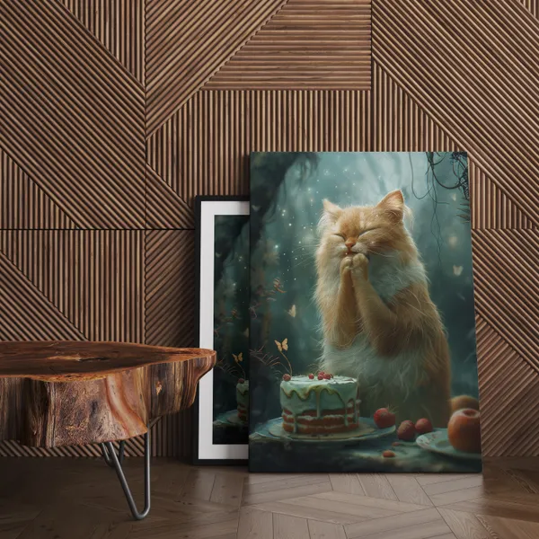 Fantasy_Praying_Cat_Canvas_Wall_Art