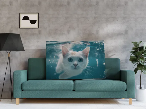 Blue_Eyes_Underwater_Cat_Canvas_Art