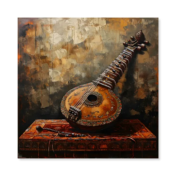 Vintage_Indian_Sitar_Canvas_Art