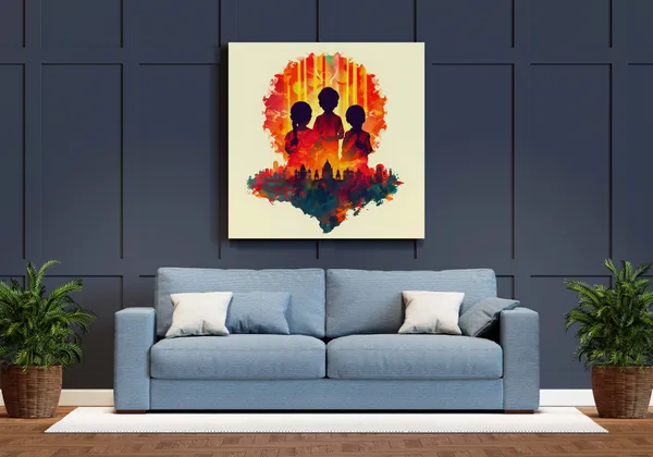 Abstract_Indian_Childhood_Canvas_Art