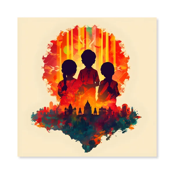 Abstract_Indian_Childhood_Canvas_Art