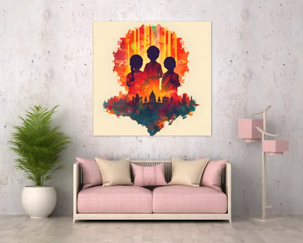 Abstract_Indian_Childhood_Canvas_Art