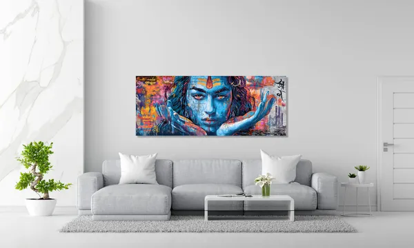 Abstract_Lord_Shiva_Pop_Art_Canvas