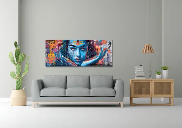 Abstract_Lord_Shiva_Pop_Art_Canvas