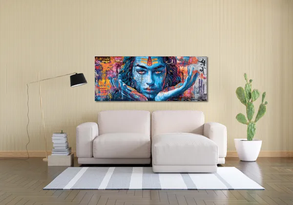 Abstract_Lord_Shiva_Pop_Art_Canvas