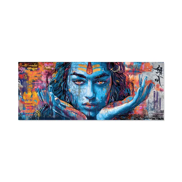 Abstract_Lord_Shiva_Pop_Art_Canvas