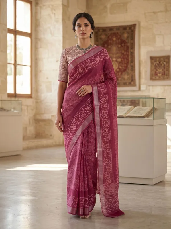 Magenta_Art_Silk_Cotton_Saree_with_Silver_Zari_Border_&_Digital_Print