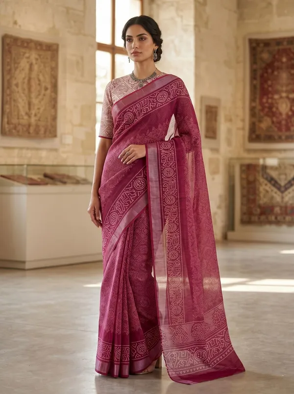 Magenta_Art_Silk_Cotton_Saree_with_Silver_Zari_Border_&_Digital_Print